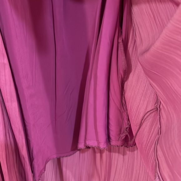 NWT Anthropologie Deep V purple mini dress - Picture 8 of 12